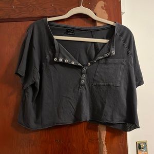 out from under cropped tee